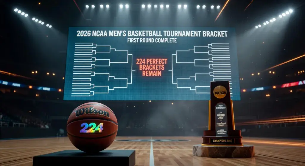 224 perfect brackets remain after first round of 2026 NCAA men's basketball tournament