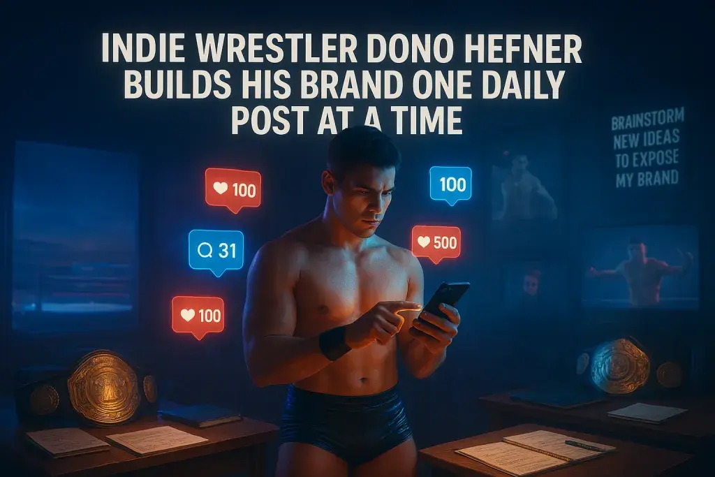 Indie Wrestler Dono Hefner Builds His Brand One Daily Post at a Time