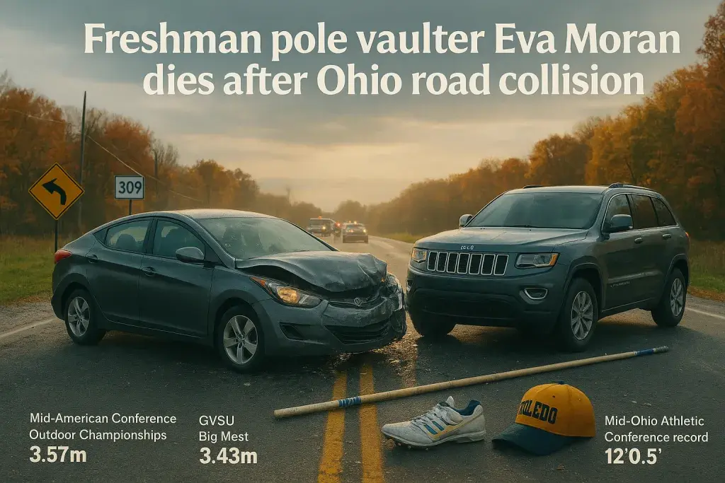 Freshman pole vaulter Eva Moran dies after Ohio road collision