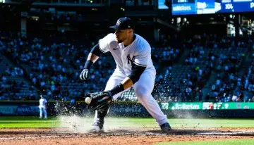 Yankees' Giancarlo Stanton steals first base since 2020 in team's win over Marlins